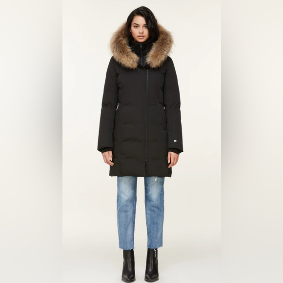 Soia & Kyo Removeable Fur Trim Parka, Size Small, Womens - Picture 1 of 7